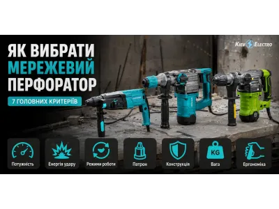 Як вибрати мережевий перфоратор: 7 головних критеріїв