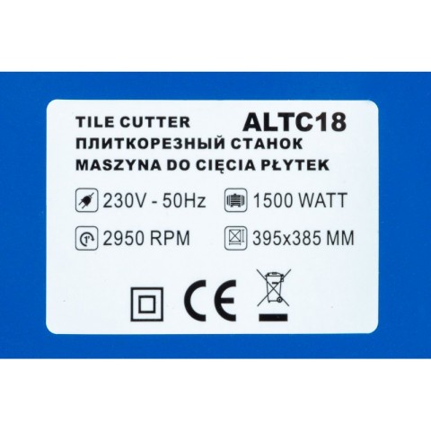 Плиткоріз електричний ALFA ALTC18 1500 Вт.