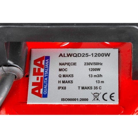 Насос дренажний ситко ALFA ALWQD25 1200 Вт.