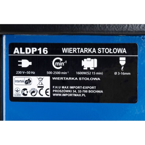 Свердлильний верстат ALFA ALDP-16-1 1600 Вт.