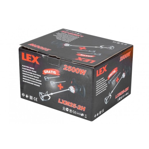 Міксер електричний LEX LXM25-2H + 2 насадки міксера 2500 Вт.
