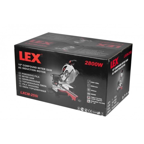 Торцювальна пила (стусло) LEX LXCM255i 2500 Вт. з асинхронним двигуном