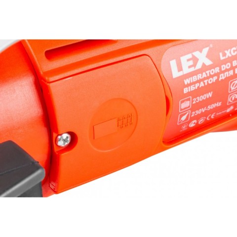 Вібратор для бетону LEX LXCV23 2300 Вт. + булава 4 м.
