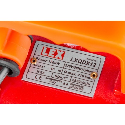 Насос дренажний ситко LEX  LXQDX12 1200 Вт.