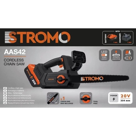 Акумуляторна ланцюгова пилка Stromo AAS42 (300420)