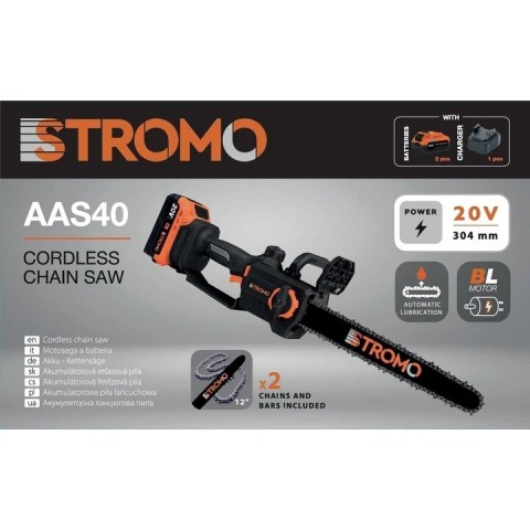 Акумуляторна ланцюгова пилка Stromo AAS40 (300401)