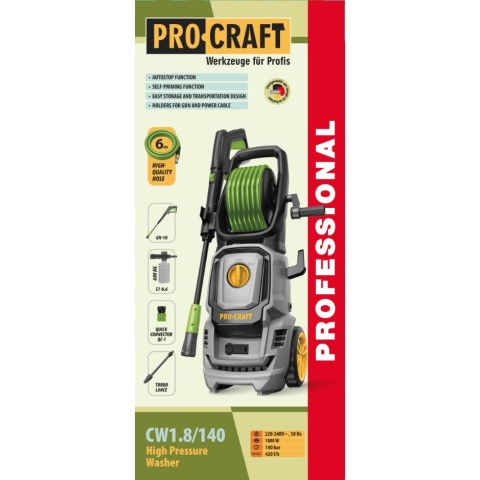 Мийка високого тиску Procraft CW1.8/140
