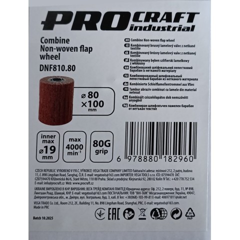 Барабан комбинированный лепестковый из нетканого волокна Procraft DNF810.80
