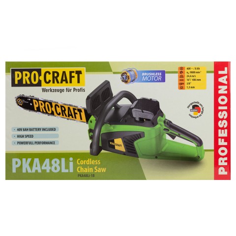 Акумуляторна ланцюгова пила Procraft PKA48Li (з 1 акб)