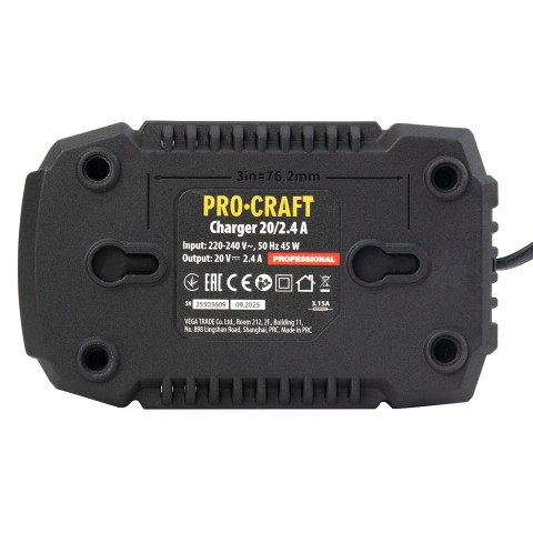 Зарядний пристрій Procraft Charger20/2.4 А