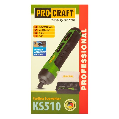 Акумуляторна викрутка Procraft KS510