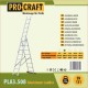 Драбина алюмінієва універсальна Procraft PLA3.508