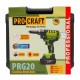 Аккумуляторный заклепочный пистолет Procraft PRG20 (с 2 акб и зп)