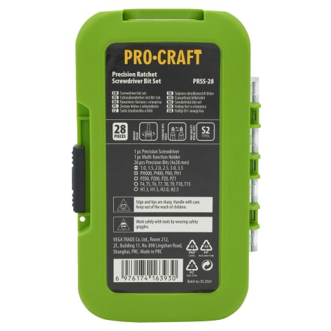 Набір біт Procraft PRSS28