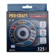 Шлифовальная алмазная чашка Procraft WT125 125мм 22.23