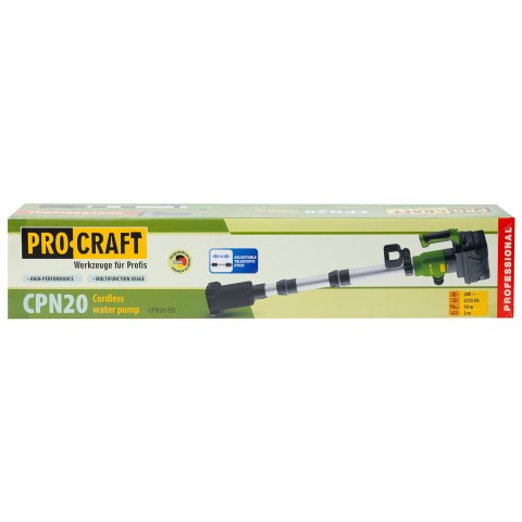 Акумуляторний насос Procraft CPN20 (без акб та зп)
