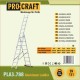 Драбина алюмінієва універсальна Procraft PLA3.788