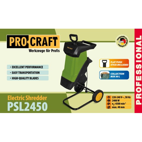 Подрібнювач гілок Procraft PSL2450