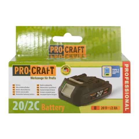 Аккумуляторная батарея Procraft Battery20/2C 2 А·ч Type-C