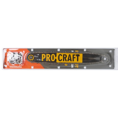 Комплект из шины и цепи Procraft CH16-3/8 (2 цепи и 1 шина)