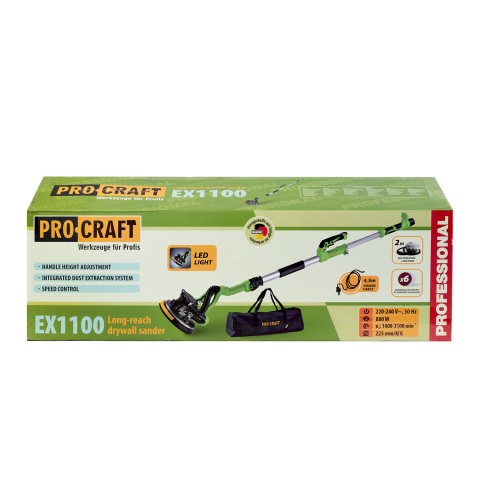 Машина шлифовальная Procraft EX1100 для стен и потолка
