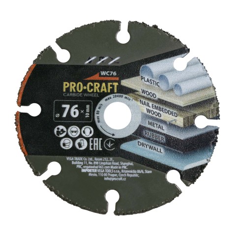 Твердосплавный диск Procraft WC76 10 мм