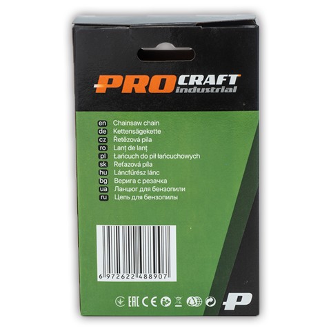 Цепь к бензопиле Procraft, 45 н. шаг 3/8 " Lp, ширина 0,050" , круг