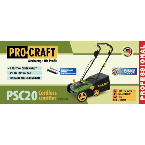 Аккумуляторный скарификатор Procraft PSC20 (без АКБ и ЗУ)
