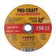 Диск відрізний керамічний Procraft YCD150x1.6 150 мм 1,6 мм 22,2 мм