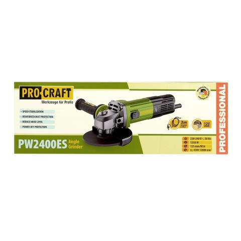 Кутошліфувальна машина Procraft PW2400ES 125 мм