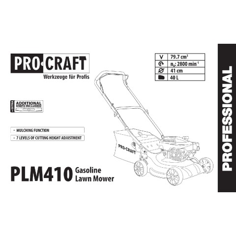Газонокосилка бензиновая Procraft PLM410