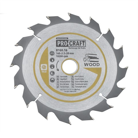 Пиляльний диск Procraft B160.16 16T (по дереву)