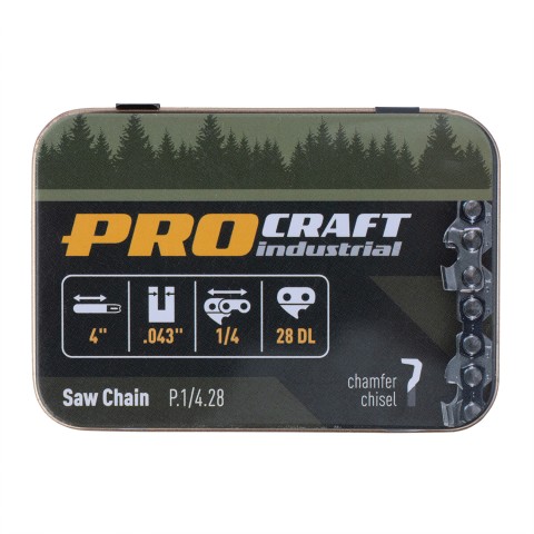 Цепь для цепной пилы Procraft industrial P.1/4.28 Universal 1/4" шаг 28 н.