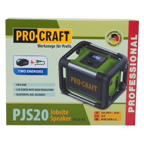 Акумуляторний радіоприймач Procraft PJS20 (Без акб та зп)