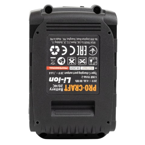 Аккумуляторная батарея Procraft Battery20/4С 4 Ач Type-C
