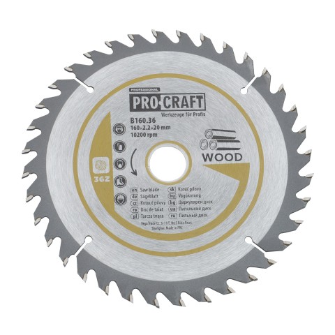 Пиляльний диск Procraft B160.36 36T (по дереву)