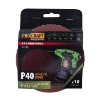 Круг шлифовальный самозацепной Procraft K125.40 UNIVERSAL (набор 10 шт.)