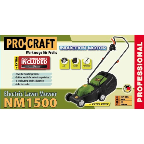 Газонокосилка коллекторная Procraft NM1500 EU