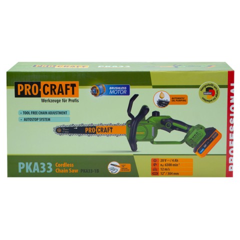 Акумуляторна пила Procraft PKA33 (1 акб та зп)