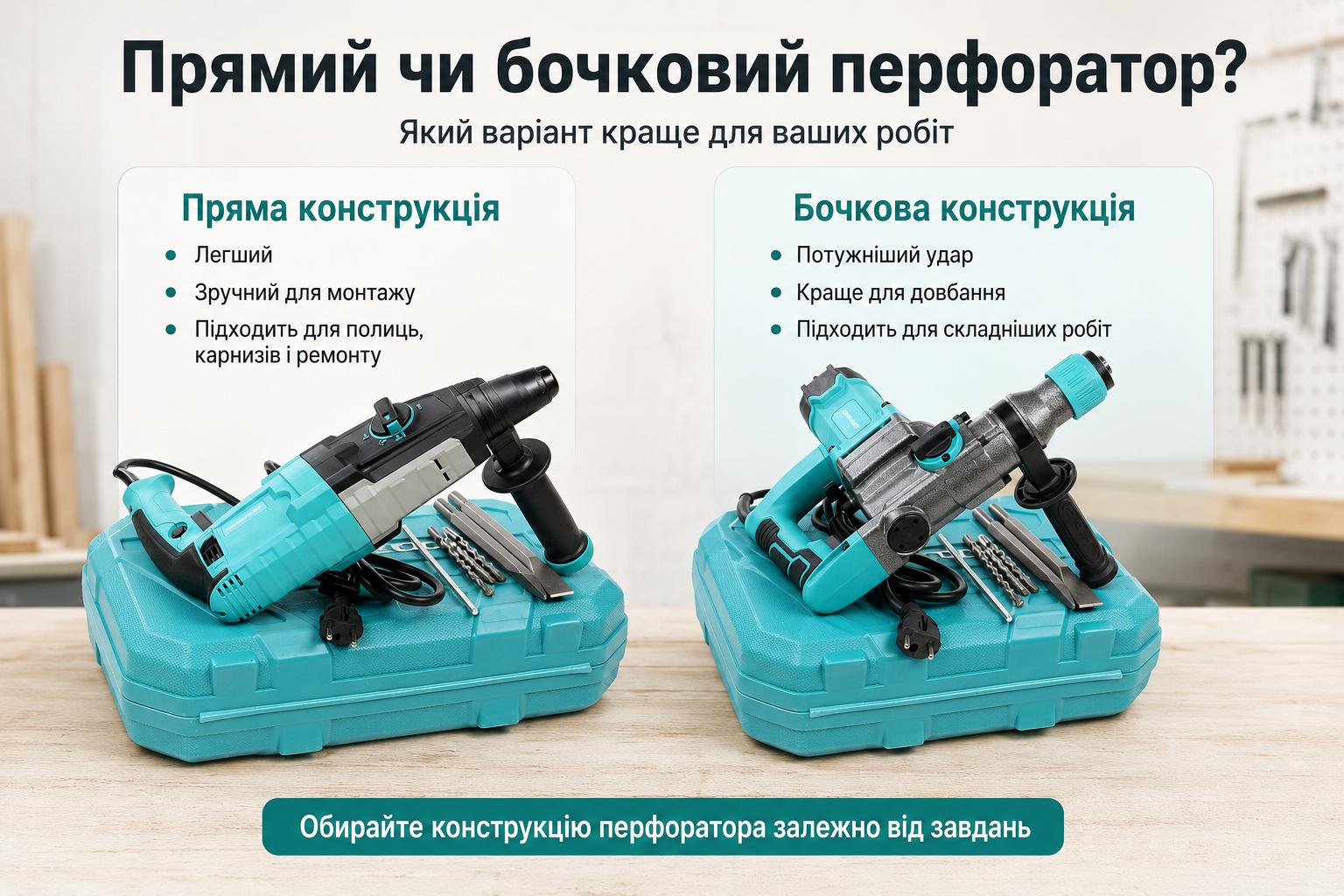 Мережеві перфоратори для різних робіт