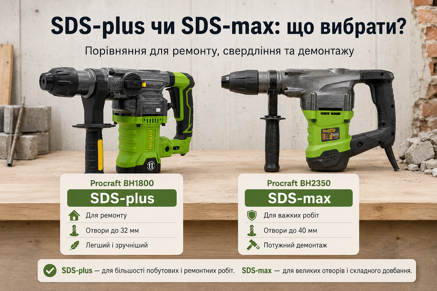 Патрони SDS-plus, SDS-max і DFR